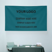 Benutzerdefiniertes Firmenlogo | Name und Slogan Banner (Messe)