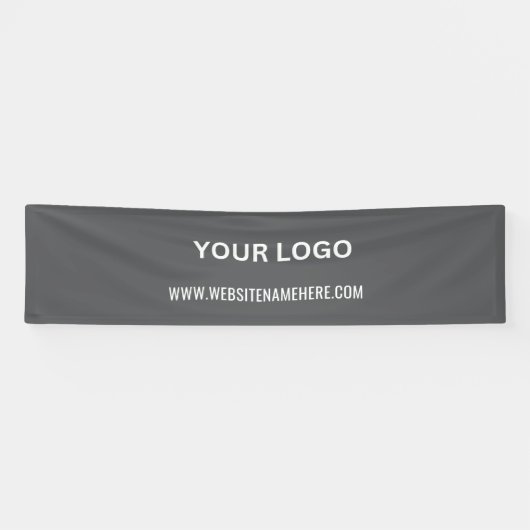 Benutzerdefiniertes Firmenlogo | Name und Slogan Banner (Horizontal)