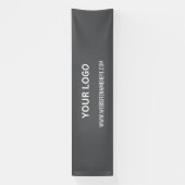 Benutzerdefiniertes Firmenlogo | Name und Slogan Banner (Vertikal)
