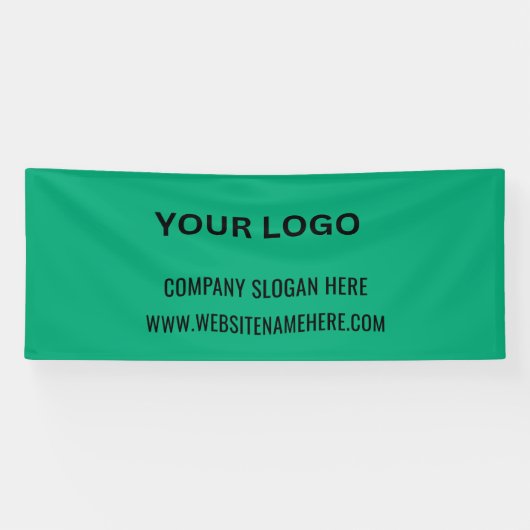 Benutzerdefiniertes Firmenlogo | Name und Slogan Banner (Horizontal)