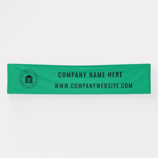 Benutzerdefiniertes Firmenlogo | Name und Slogan Banner (Horizontal)