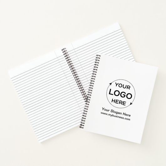 Benutzerdefiniertes Firmenlogo Notizblock (Innenseite)