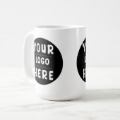 Benutzerdefiniertes Firmenlogo oder Bild für Unter Kaffeetasse (Vorderseite Links)