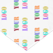 Benutzerdefiniertes Firmenlogo oder Foto - Farbe Tischdecke (Schrägansicht)