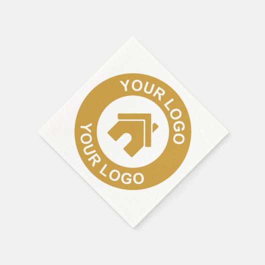 Benutzerdefiniertes Firmenlogo oder Image Paper-Pa Serviette (Ecke)