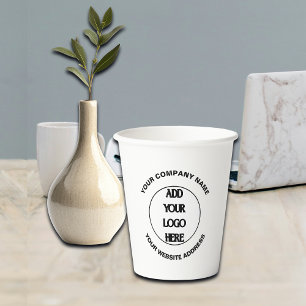 Benutzerdefiniertes Firmenlogo Pappbecher
