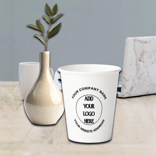 Benutzerdefiniertes Firmenlogo Pappbecher