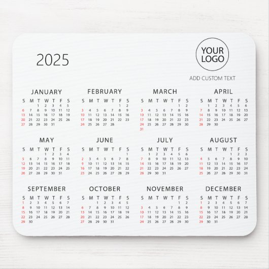 Benutzerdefiniertes Firmenlogo | Personalisierter  Mousepad (Vorne)