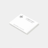 Benutzerdefiniertes Firmenlogo Post-it Klebezettel (angewinkelt)