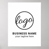 Benutzerdefiniertes Firmenlogo Poster (Vorne)