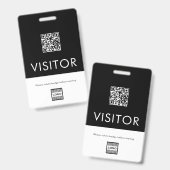 Benutzerdefiniertes Firmenlogo QR Code Abzeichen f Ausweis (Vorder- & Rückseite)