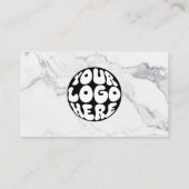 Benutzerdefiniertes Firmenlogo QR Code Mitarbeiter Visitenkarte (Rückseite)