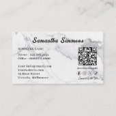 Benutzerdefiniertes Firmenlogo QR Code Mitarbeiter Visitenkarte (Vorderseite)