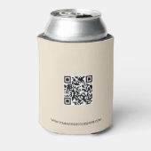 Benutzerdefiniertes Firmenlogo QR-Code-Website Cre Dosenkühler (Kanne Rückseite)