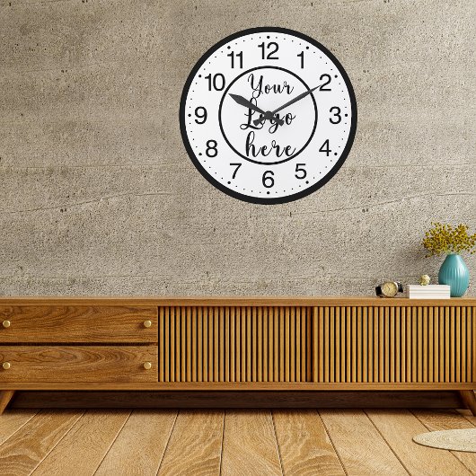 Benutzerdefiniertes Firmenlogo Runde Wanduhr