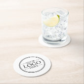 Benutzerdefiniertes Firmenlogo Runder Pappuntersetzer (Vor Ort)