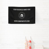 Benutzerdefiniertes Firmenlogo | Schwarz-Minimalis Banner (InSitu)