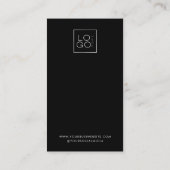 Benutzerdefiniertes Firmenlogo Schwarze Kundenbelo Treuekarte (Rückseite)