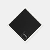 Benutzerdefiniertes Firmenlogo Serviette (Ecke)