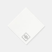 Benutzerdefiniertes Firmenlogo Serviette (Ecke)