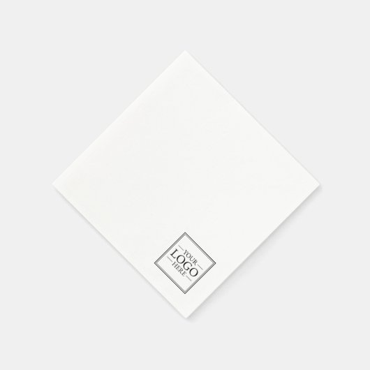 Benutzerdefiniertes Firmenlogo Serviette (Ecke)
