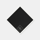 Benutzerdefiniertes Firmenlogo Serviette (Ecke)