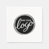 Benutzerdefiniertes Firmenlogo Serviette (Vorderseite)