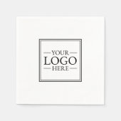 Benutzerdefiniertes Firmenlogo Serviette (Vorderseite)