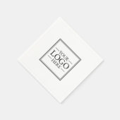 Benutzerdefiniertes Firmenlogo Serviette (Ecke)