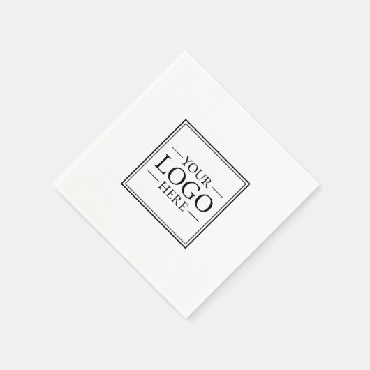 Benutzerdefiniertes Firmenlogo Serviette (Ecke)