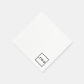Benutzerdefiniertes Firmenlogo Serviette (Ecke)