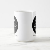 Benutzerdefiniertes Firmenlogo & Slogan Massengesc Kaffeetasse (Mittel)
