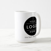 Benutzerdefiniertes Firmenlogo & Slogan Massengesc Kaffeetasse (VorderseiteRechts)