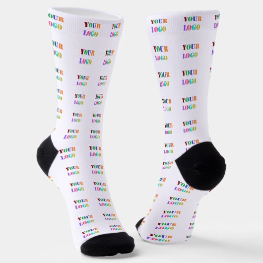 Benutzerdefiniertes Firmenlogo - Socken Ihres Unte (Gewinkelt)