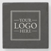 Benutzerdefiniertes Firmenlogo Steinuntersetzer (Vorderseite)