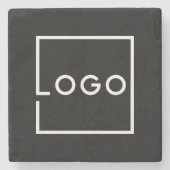 Benutzerdefiniertes Firmenlogo Steinuntersetzer (Vorderseite)