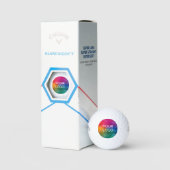 Benutzerdefiniertes Firmenlogo - Supersoft 3 Pack Golfball (Verpackung)