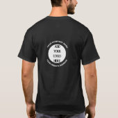 Benutzerdefiniertes Firmenlogo T-Shirt (Rückseite)