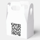 Benutzerdefiniertes Firmenlogo, Text, Hintergrund Geschenkschachtel (Geöffnet)