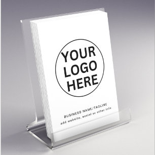 Benutzerdefiniertes Firmenlogo & Text l Schwarzwei Flyer