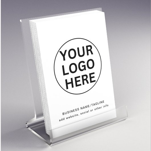 Benutzerdefiniertes Firmenlogo & Text l Schwarzwei Flyer