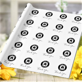 Benutzerdefiniertes Firmenlogo - Textausdruckpapie Geschenkpapier