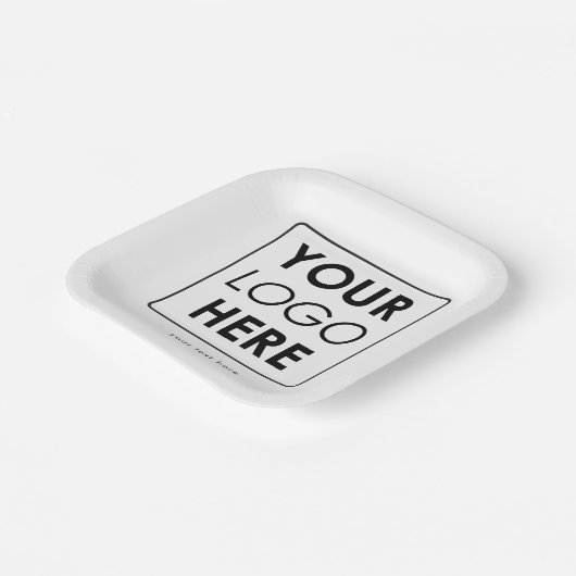 Benutzerdefiniertes Firmenlogo und Beruflicher Tex Pappteller (Gewinkelt)