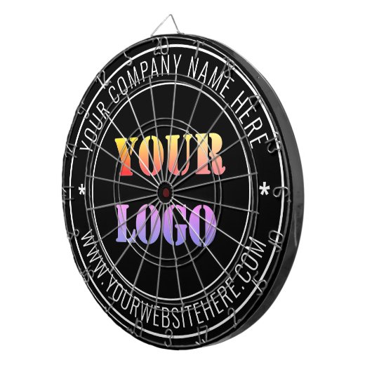 Benutzerdefiniertes Firmenlogo und Dart-Mainboard Dartscheibe (Vorderseite rechts)