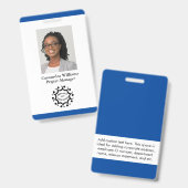 Benutzerdefiniertes Firmenlogo und Foto Mitarbeite Ausweis (Vorder- & Rückseite)