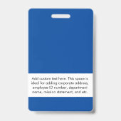 Benutzerdefiniertes Firmenlogo und Foto Mitarbeite Ausweis (Rückseite)