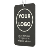 Benutzerdefiniertes Firmenlogo und Kontaktinformat Autolufterfrischer (Links)