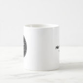 Benutzerdefiniertes Firmenlogo und Mitarbeitername Kaffeetasse (Mittel)