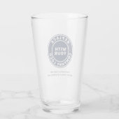 Benutzerdefiniertes Firmenlogo und Name Glas (Rückseite)