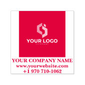 Benutzerdefiniertes Firmenlogo und Namensgestaltun Permastempel (Design)
